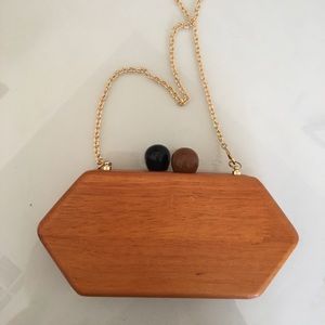 1960s style wooden hard crossbody